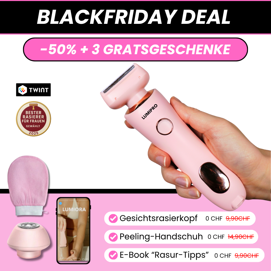 2-in-1 Intimrasierer für empfindliche Haut