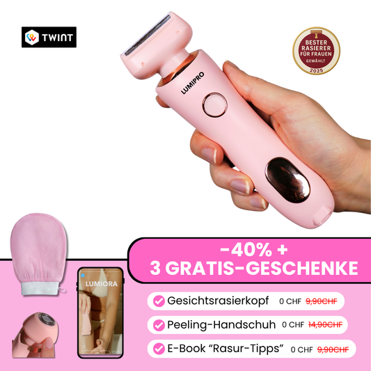 2-in-1 Intimrasierer für empfindliche Haut