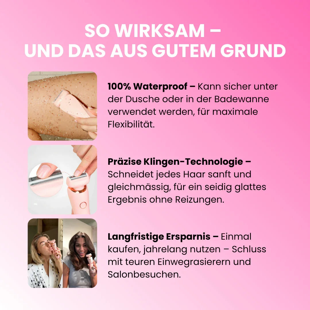 2-in-1 Intimrasierer für empfindliche Haut