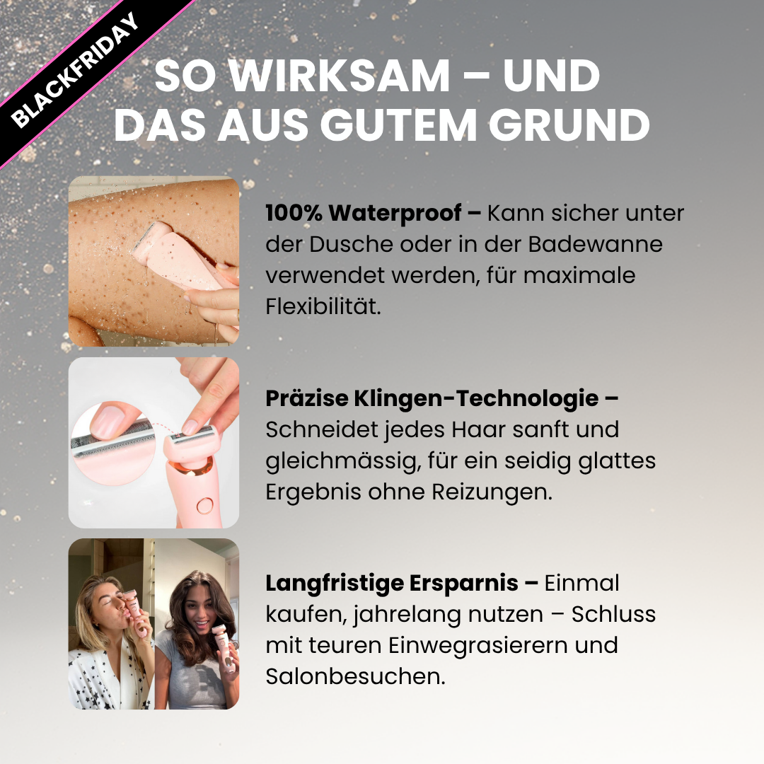 2-in-1 Intimrasierer für empfindliche Haut